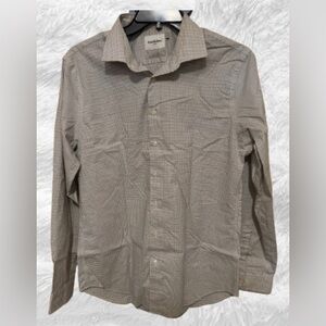 Men’s Goodfellow & Co. dress shirt, size Large, white with black checkered print